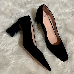 J. Crew Black Suede Pumps, Size 10.5